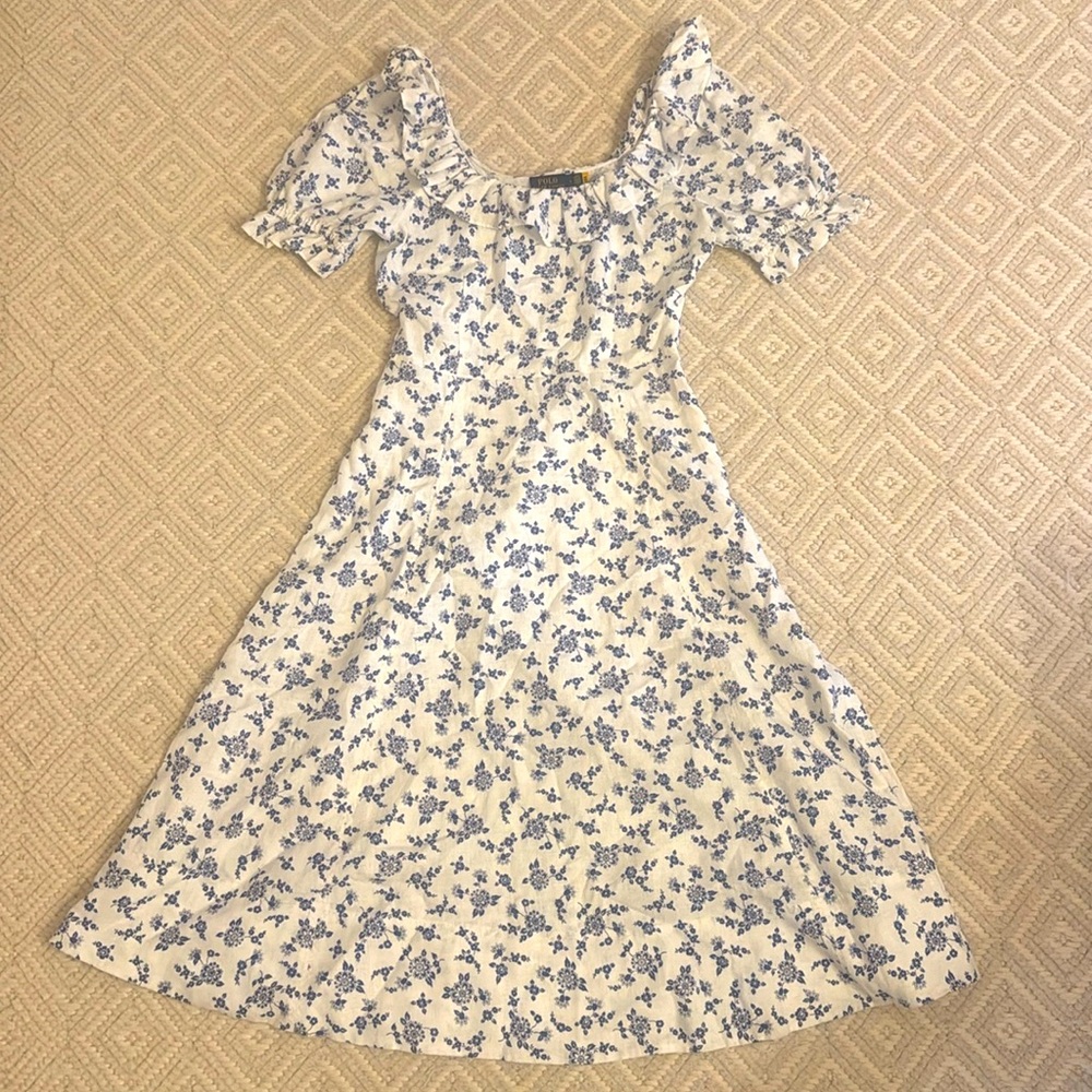 Women’s Ralph Lauren linen midi dress, size 6